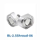car light lens shroud with angel eyes