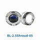 car light lens shroud with angel eyes