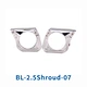 car light lens shroud with angel eyes