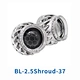 car light lens shroud with angel eyes