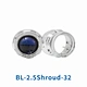 car light lens shroud with angel eyes