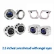 headlights lens shroud with angel eyes